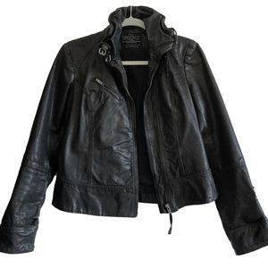 All Saints Black Leather Jacket